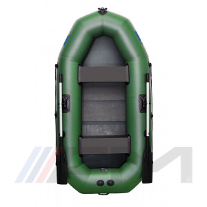 OMEGA - Надуваема гребна лодка с твърдо дъно 245 LSPT Pro Plus зелена 